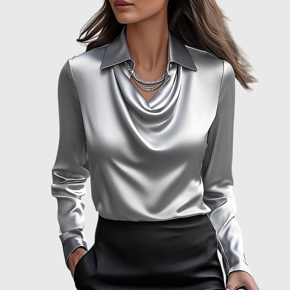 Brooklyn™ - Camicetta Elegante in Satin Lucido