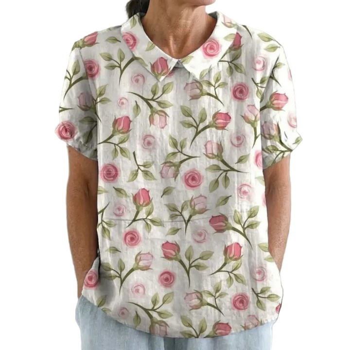 Maria™ | CAMICIA FLOREALE RETRÒ PER DONNA