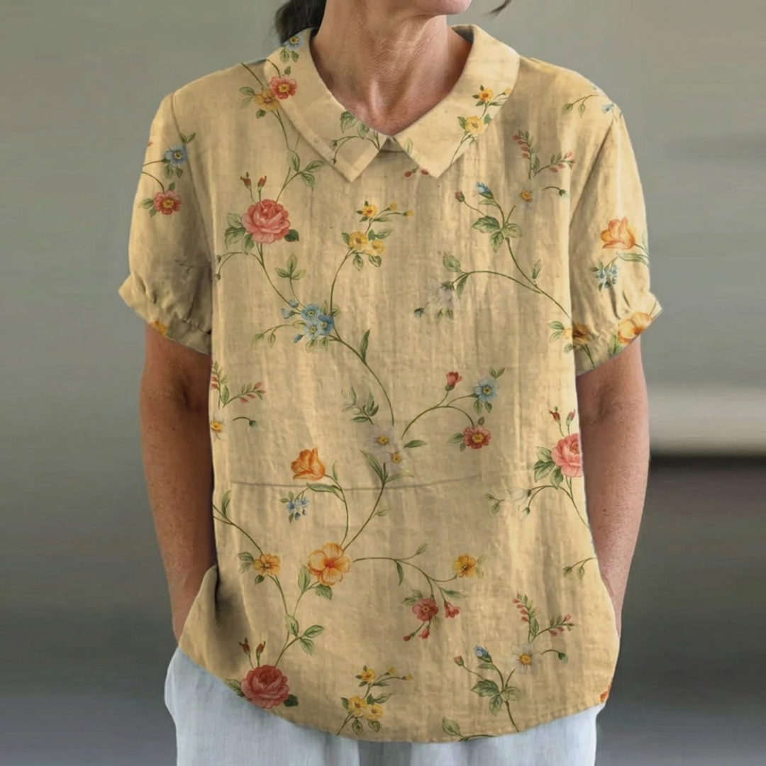 Maria™ | CAMICIA FLOREALE RETRÒ PER DONNA