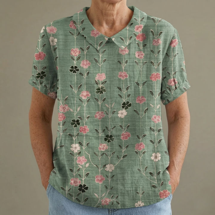 Maria™ | CAMICIA FLOREALE RETRÒ PER DONNA