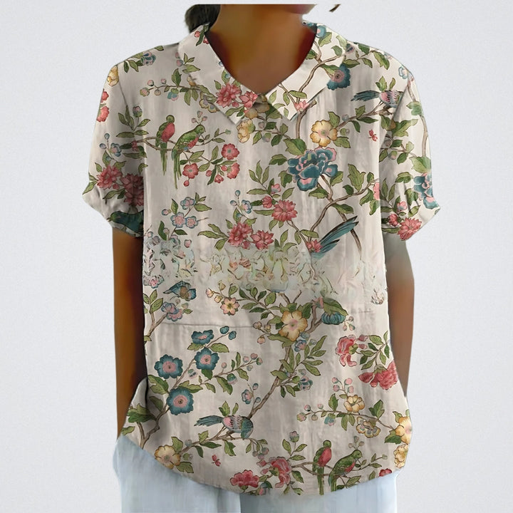 FABIANA™|BLUSA FLOREALE ELEGANTE
