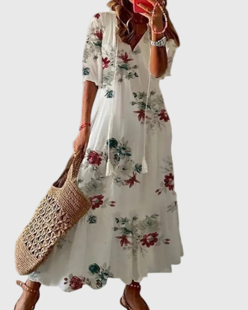 Amalia | Vestito Maxi Estivo Boho Vintage