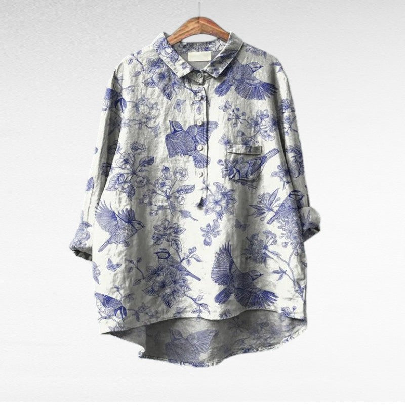 Claire™ | Elegante Blusa de Verano de Lino