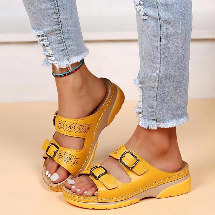 Alessia™ | Sandali Ortopedici in Pelle