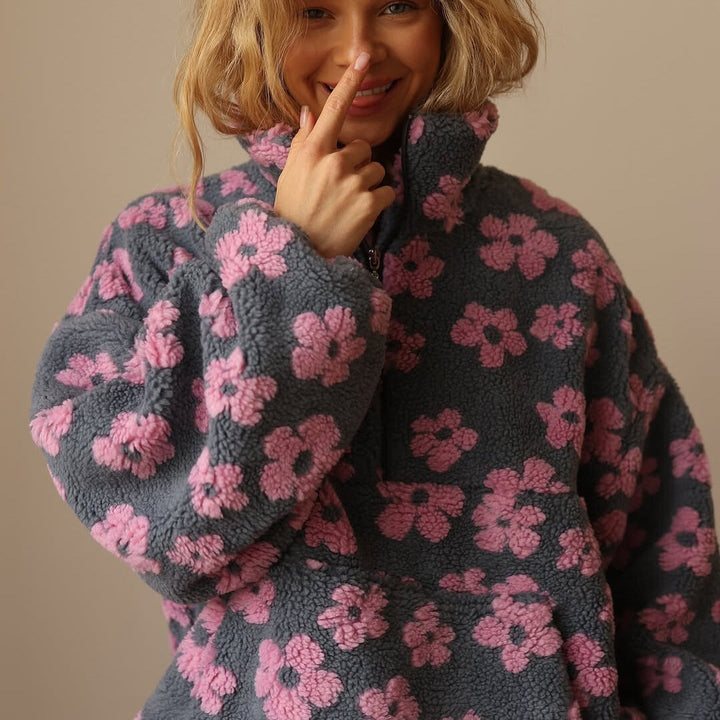 Alma™ | Felpa in pile con cappuccio e maniche lunghe