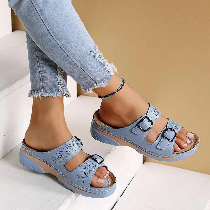 Alessia™ | Sandali Ortopedici in Pelle