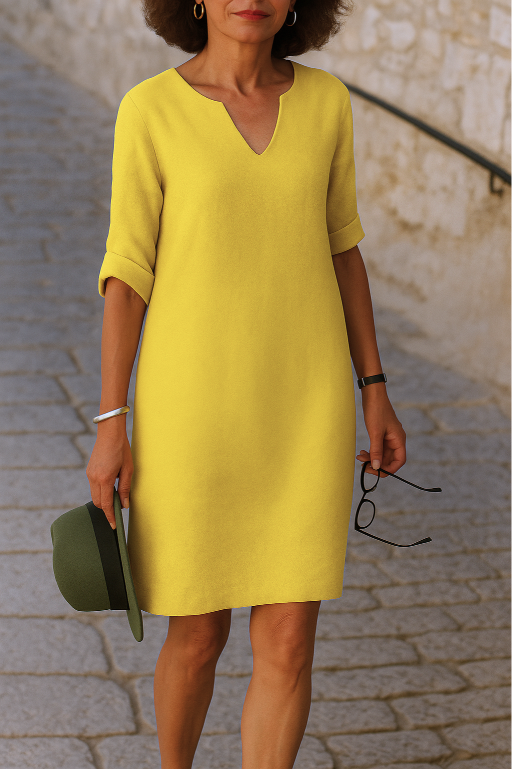 Rita™ | Abito elegante con scollo a V.