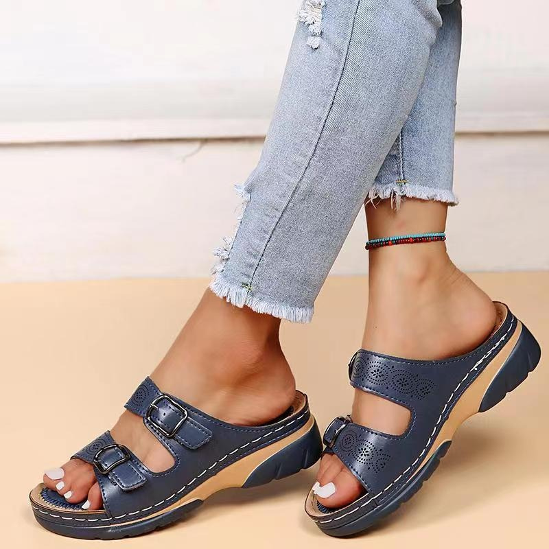 Alessia™ | Sandali Ortopedici in Pelle