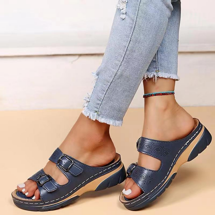 Alessia™ | Sandali Ortopedici in Pelle