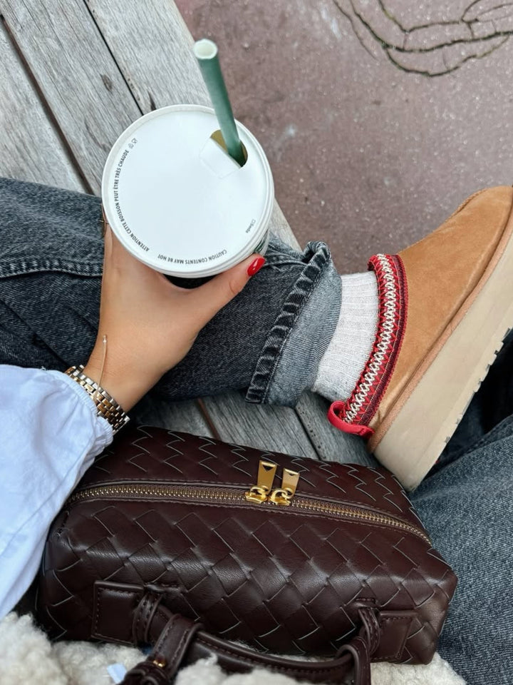 Alessandra™ | Borsa Woven Strutturata Lucida