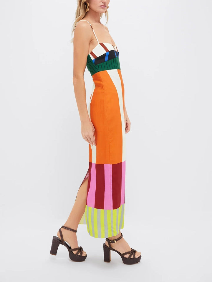 Pamela™ | Abito a righe colorate