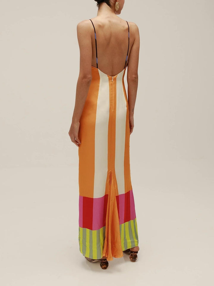 Pamela™ | Abito a righe colorate