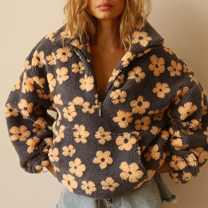 Alma™ | Felpa in pile con cappuccio e maniche lunghe