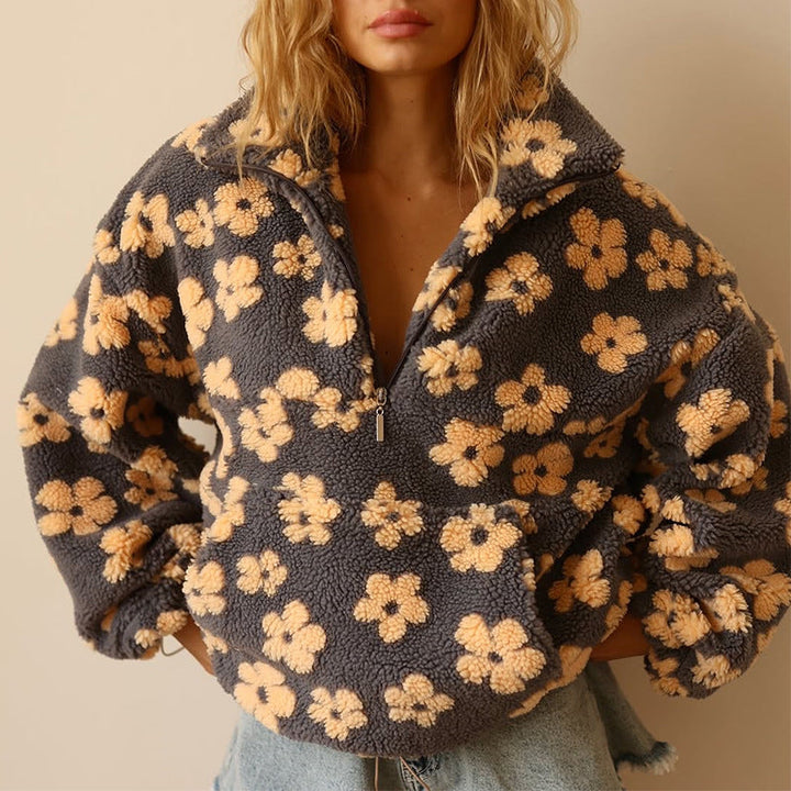 Alma™ | Felpa in pile con cappuccio e maniche lunghe