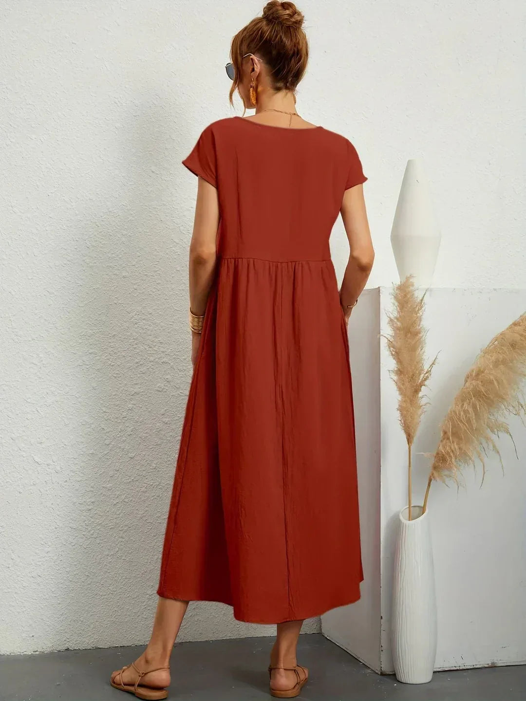 Gabrielle™ | Abito Midi Fluido Elegante