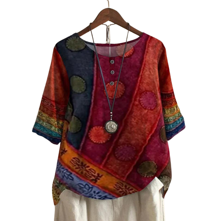 FLORIANA|TOP BOHO COLORATO