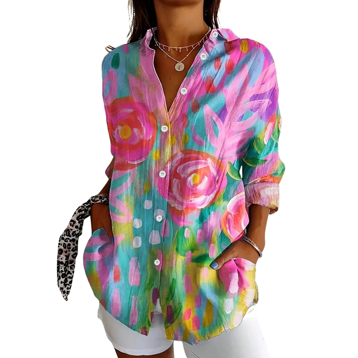 Astrid™ | Camicia a motivi colorati