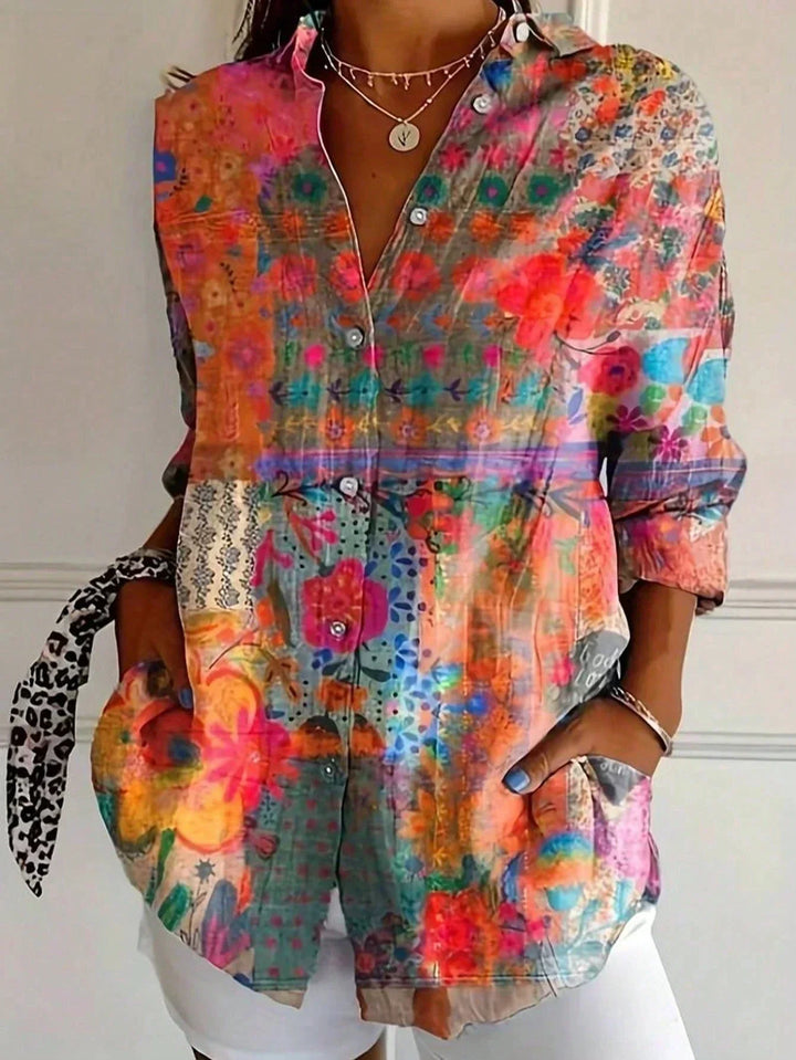 Astrid™ | Camicia a motivi colorati