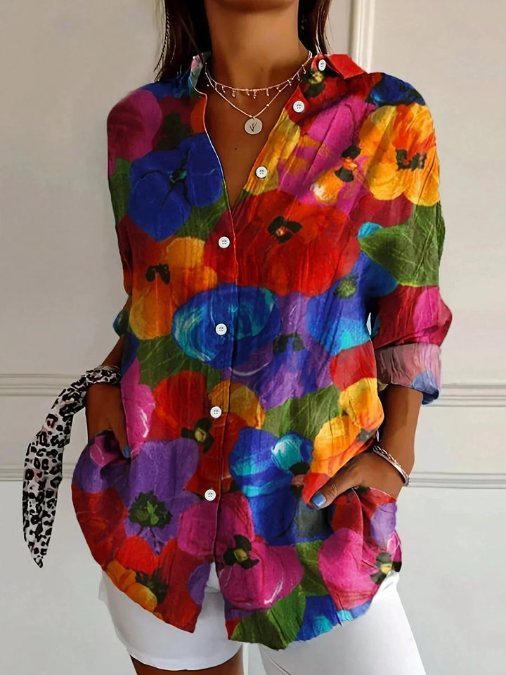 Astrid™ | Camicia a motivi colorati
