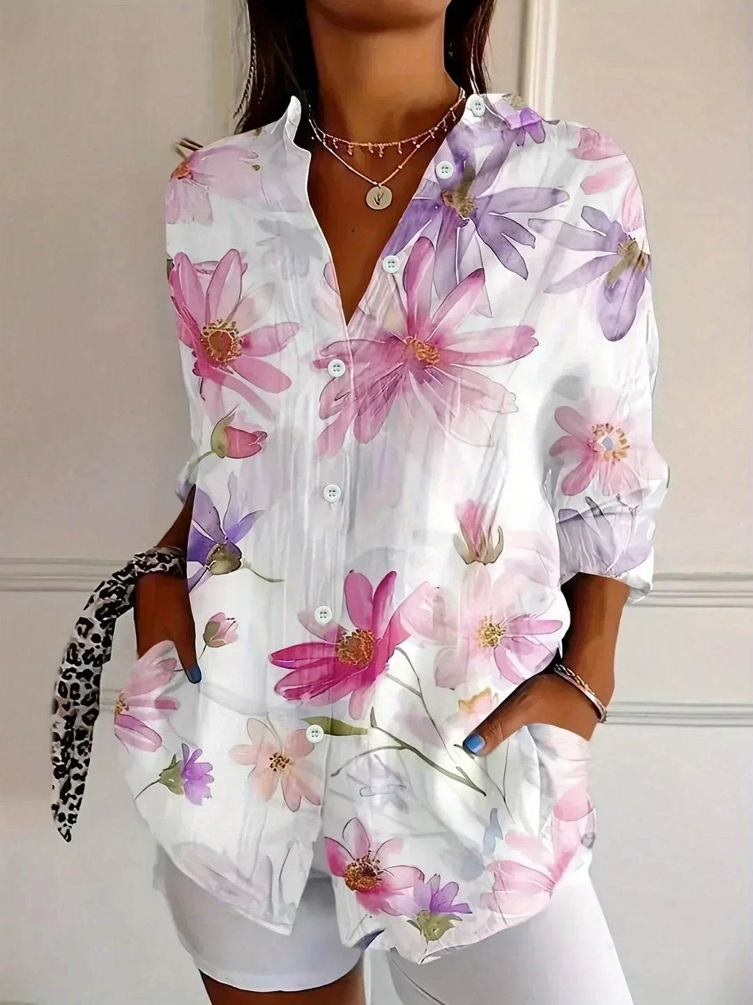 Astrid™ | Camicia a motivi colorati