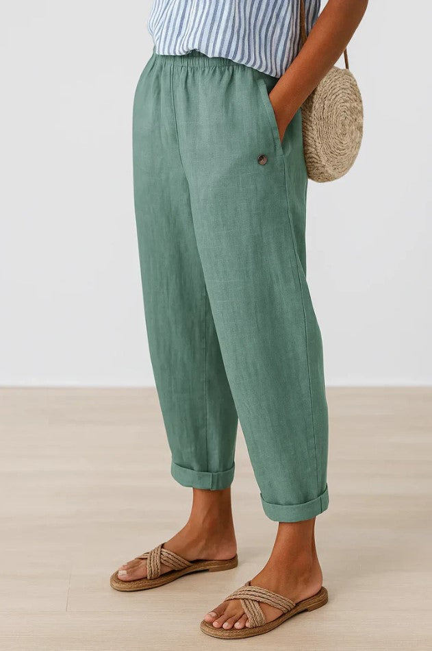Pantaloni in Lino-Cotone Romina™ Senza Tempo