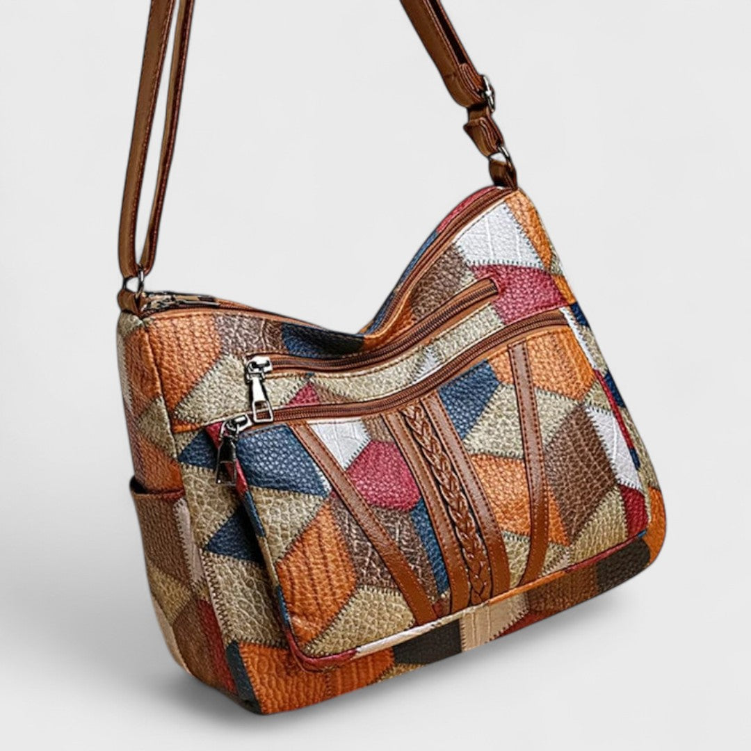 Francesca™| Borsa in pelle a mosaico