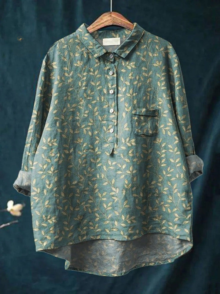 Tiziana™ – Camicia in lino fantasia