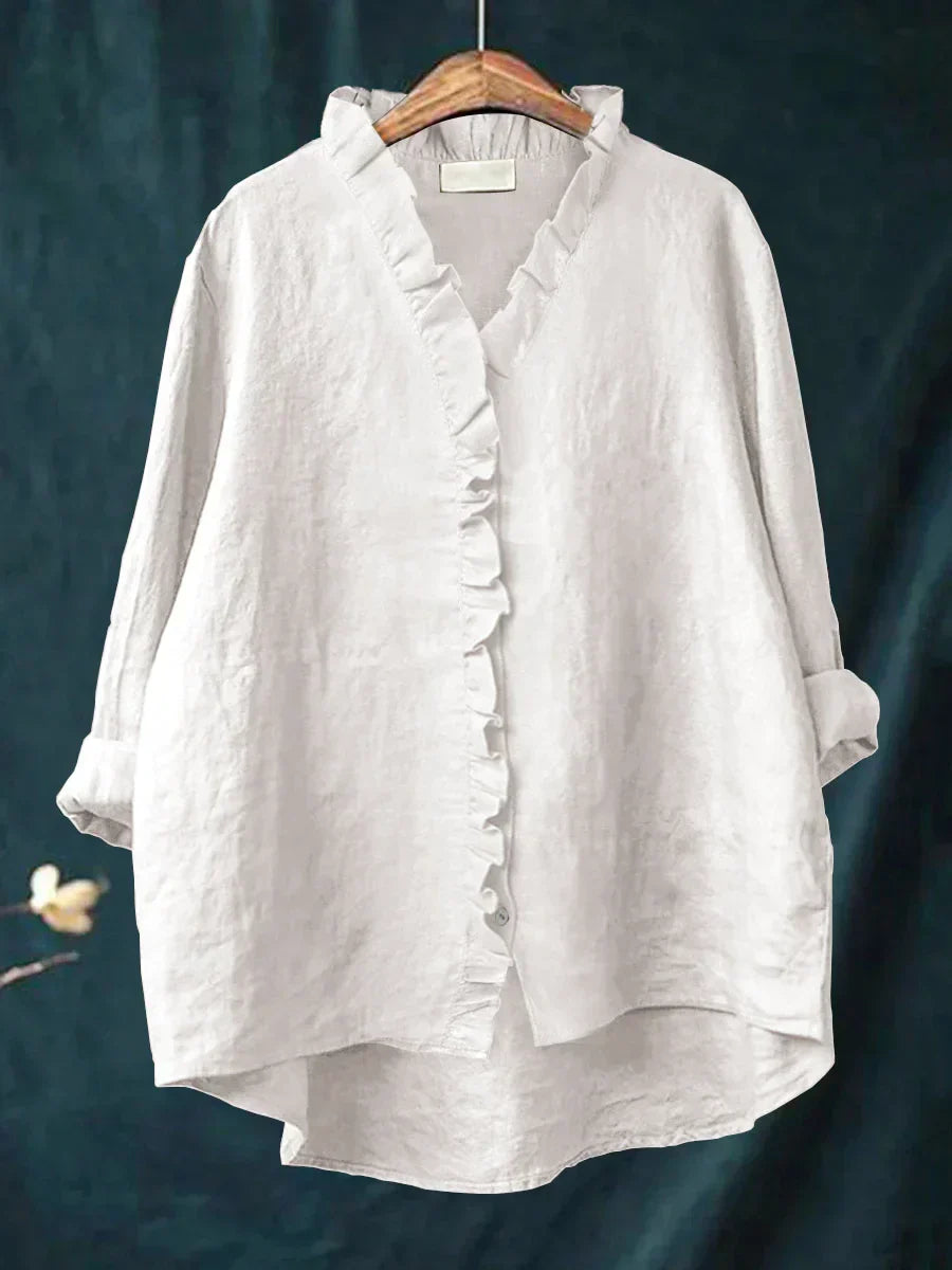 ARIANNA™|CAMICIA CON VOLANT