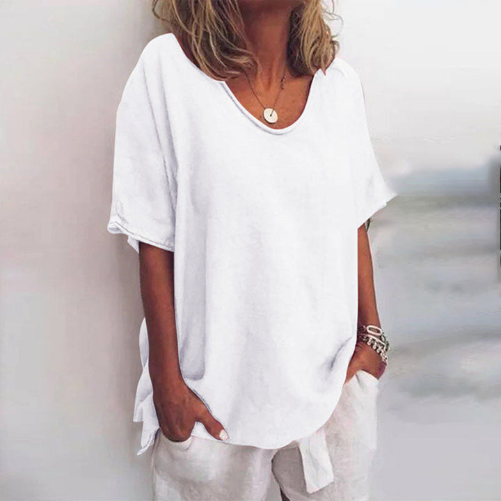 Annie™ | Comoda Blusa Estiva in Tessuto Morbido