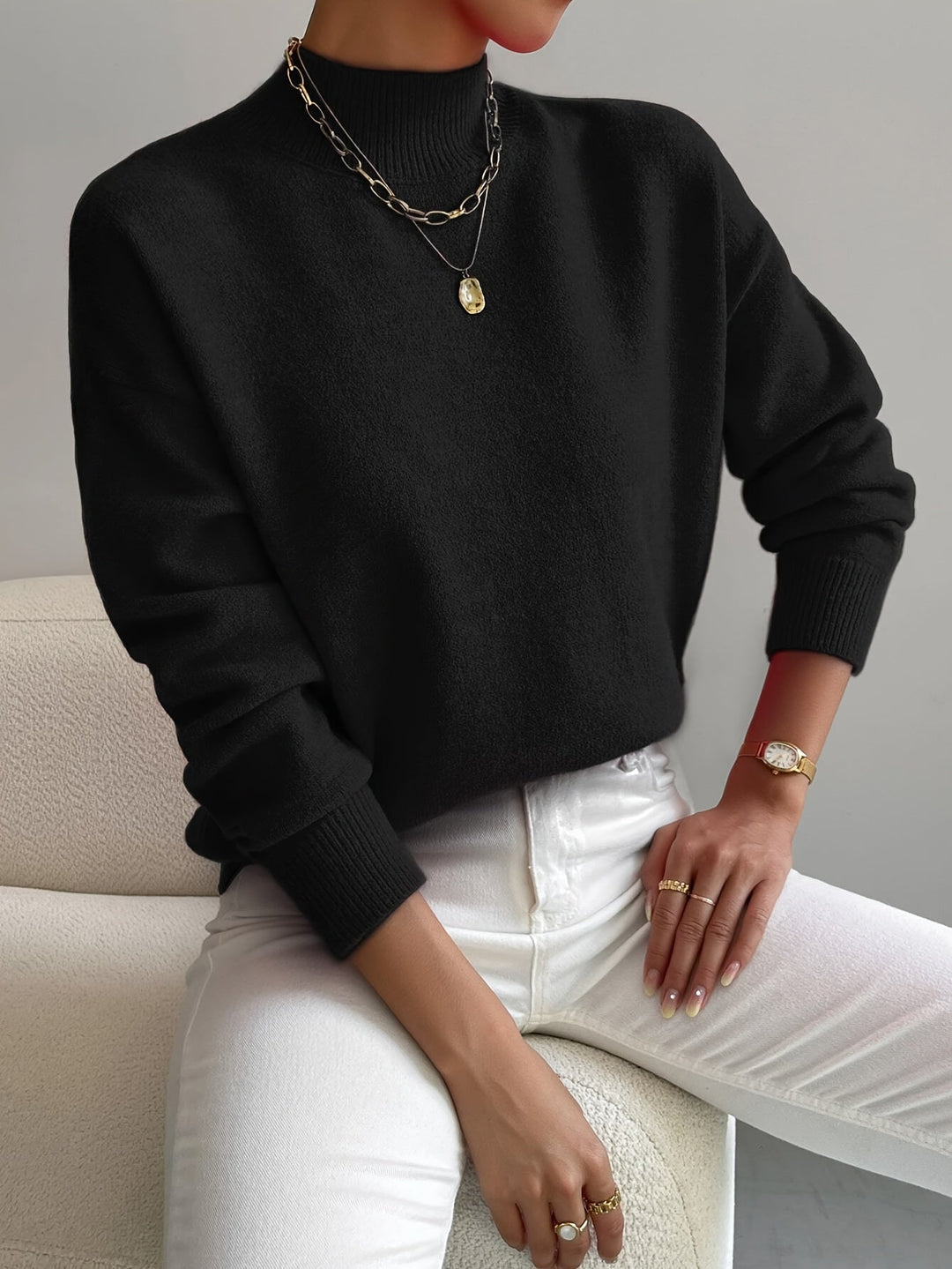 HAYLIE™|MAGLIONE DOLCEVITA ELEGANTE