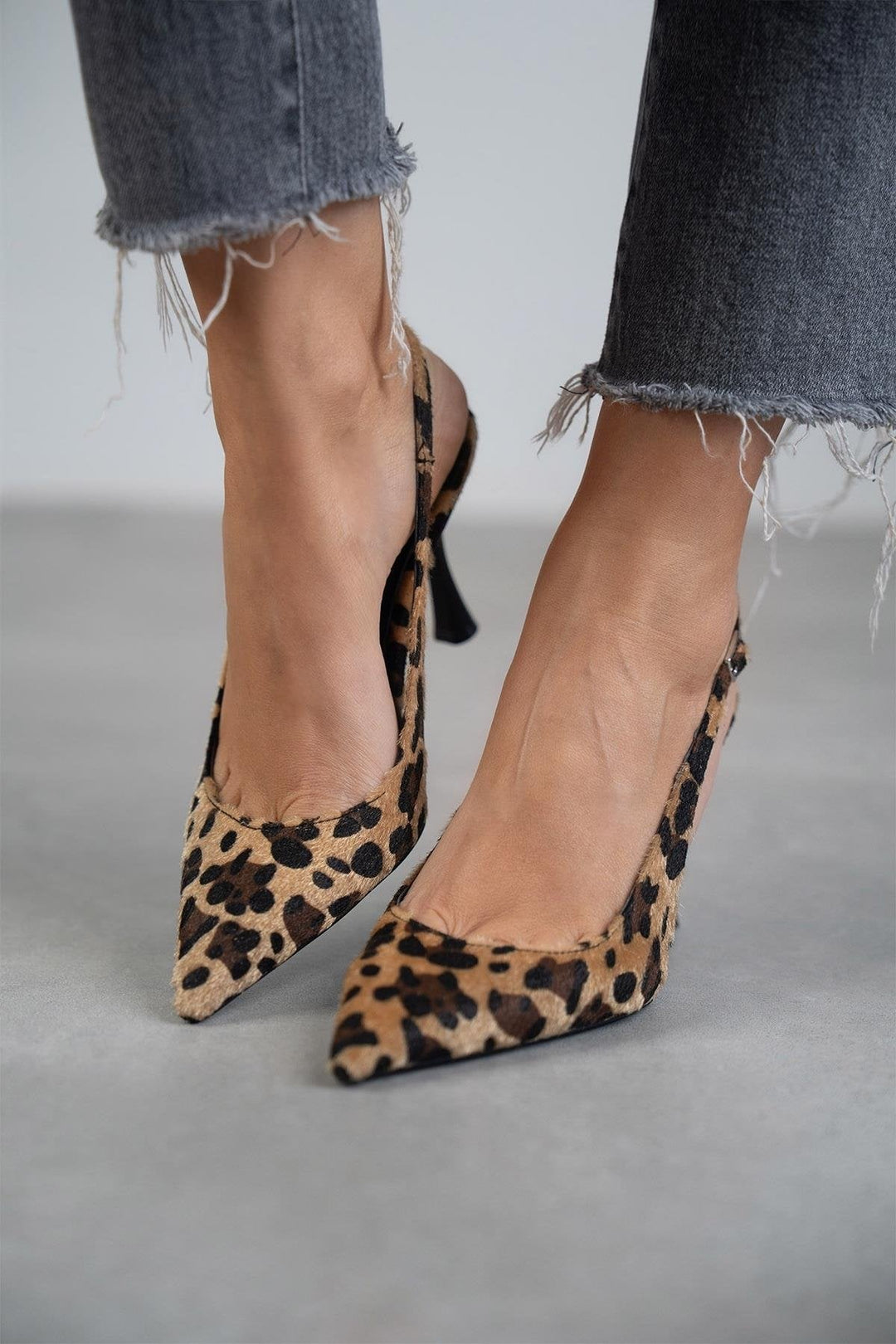 LORENA™ | TACCHI IN CAMOSCIO LEOPARDATO