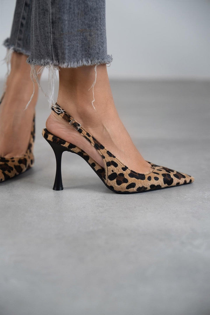 LORENA™ | TACCHI IN CAMOSCIO LEOPARDATO
